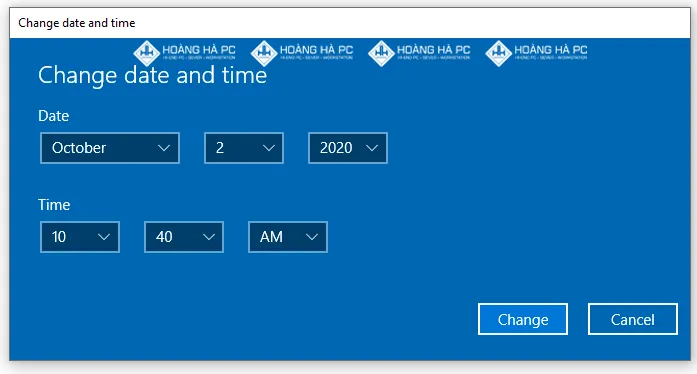 Chỉnh Ngày Giờ Chính Xác Và Lưu Thay Đổi Cài Đặt