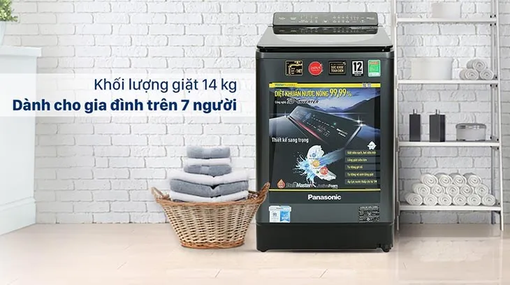 Máy giặt Panasonic Inverter 14 Kg NA-FD14V1BRV phù hợp gia đình đông người