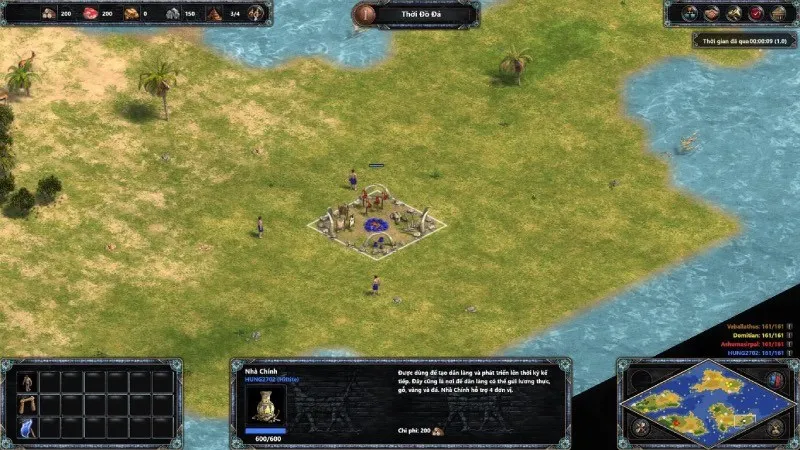 Hướng dẫn cách chơi Đế Chế với máy tính thời kỳ Đồ Đá