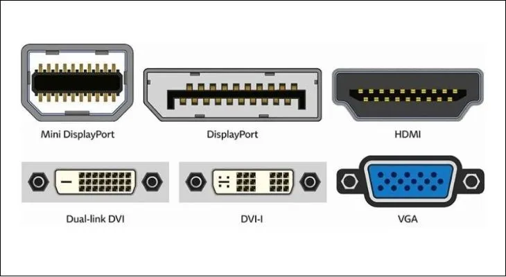 Các loại dây cáp phổ biến để kết nối 2 màn hình với nhau