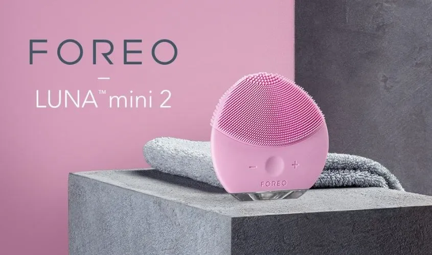 Hình ảnh máy rửa mặt Foreo Luna mini 2 màu hồng với công nghệ T-Sonic tiên tiến, minh họa allintitle:cách sử dụng máy foreo luna mini 2 đúng cách