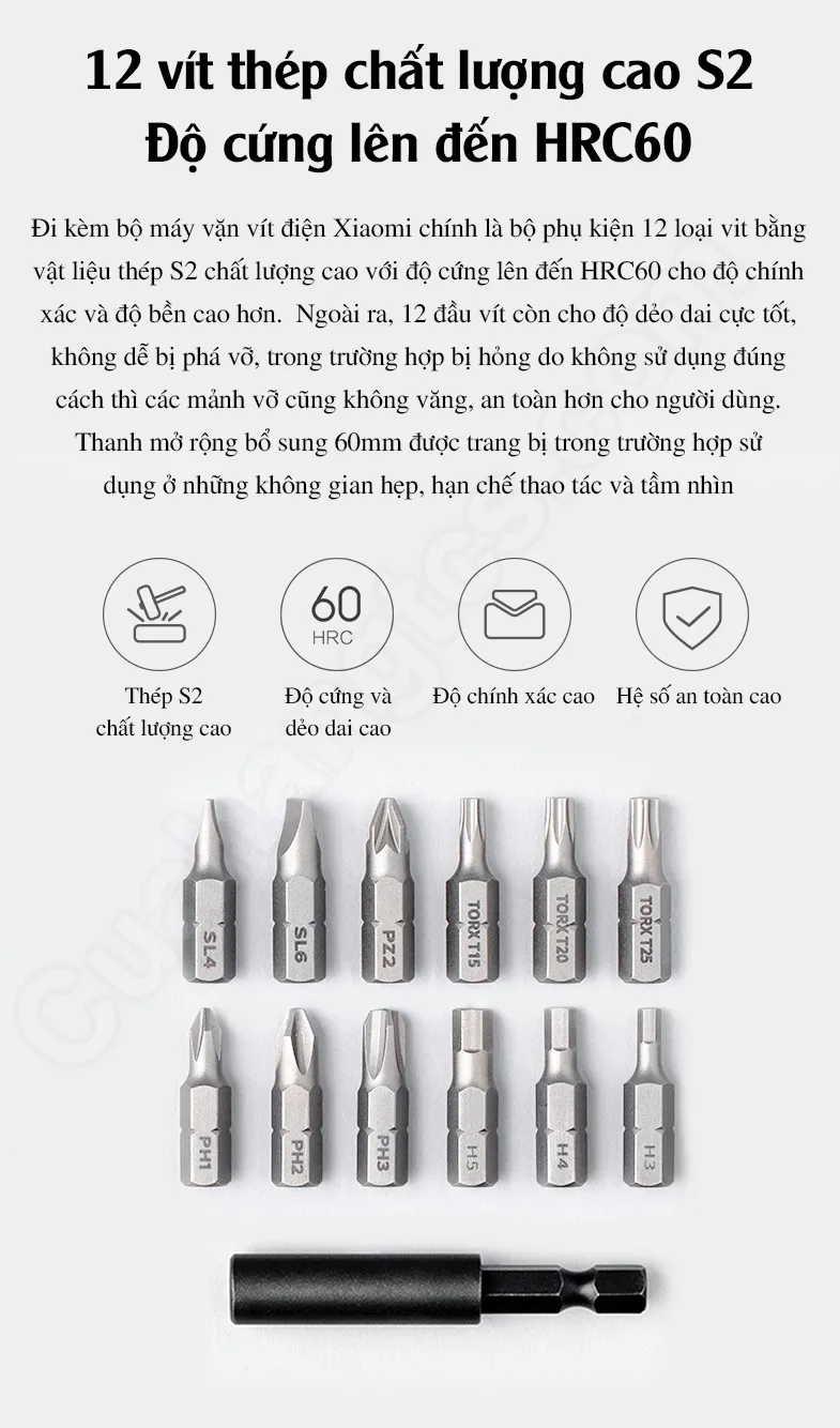 Chi tiết phần tay cầm và núm điều chỉnh L/R/khóa