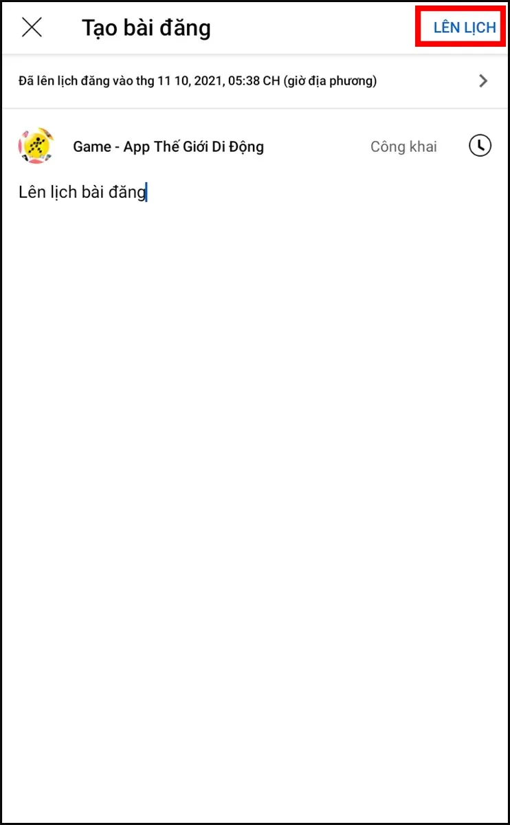 Nút 'Lên lịch' xác nhận thời gian đăng tải video tự chế trên YouTube, đảm bảo video được công chiếu đúng theo kế hoạch