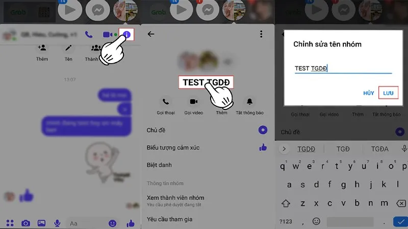 Thay đổi tên nhóm chat trên Messenger điện thoại, một tùy chỉnh sau khi bạn đã thành công với cách mở tab Messenger ở giao diện Facebook máy tính để quản lý cuộc trò chuyện.