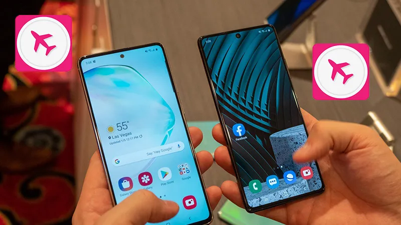 Bật và tắt chế độ máy bay, một phương pháp khắc phục sự cố chung cho nhiều vấn đề phần mềm, liên quan đến cách khởi động máy Sky chế độ mode xóa file.