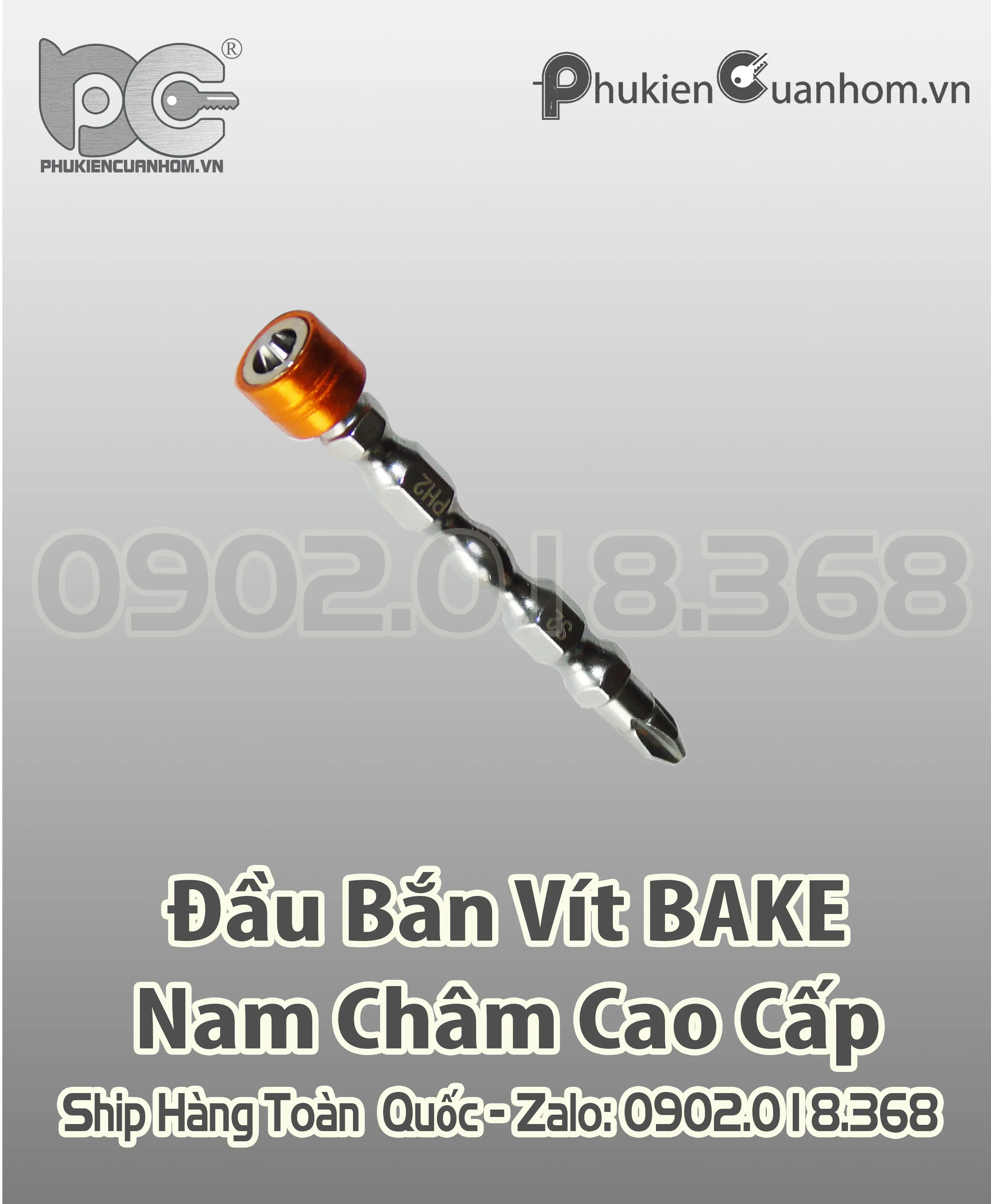 Bộ sưu tập đầu bắn vít nam châm đa dạng kích cỡ cho công việc cơ khí