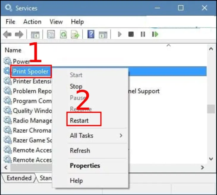 Bạn cần chọn Control Panel