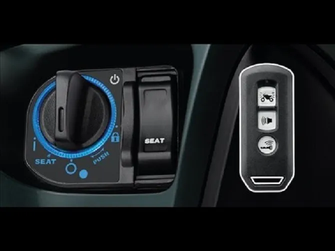 Bộ phận chính của khóa từ xe máy Smartkey bao gồm remote, thẻ mã ID và thẻ từ