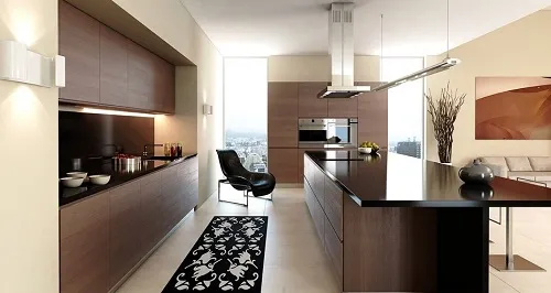 Nguyên lý hoạt động và cấu tạo bên trong của máy hút mùi Hafele, minh họa các bộ phận lọc và quạt