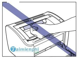 Tháo hộp mực an toàn để sửa lỗi kẹt giấy máy in