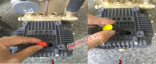 Cách thay núm thông dầu chuẩn cho máy rửa xe cao áp mới giúp tản nhiệt hiệu quả