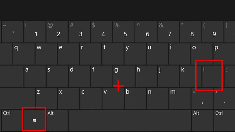 Khóa màn hình máy tính bằng tổ hợp phím Windows L