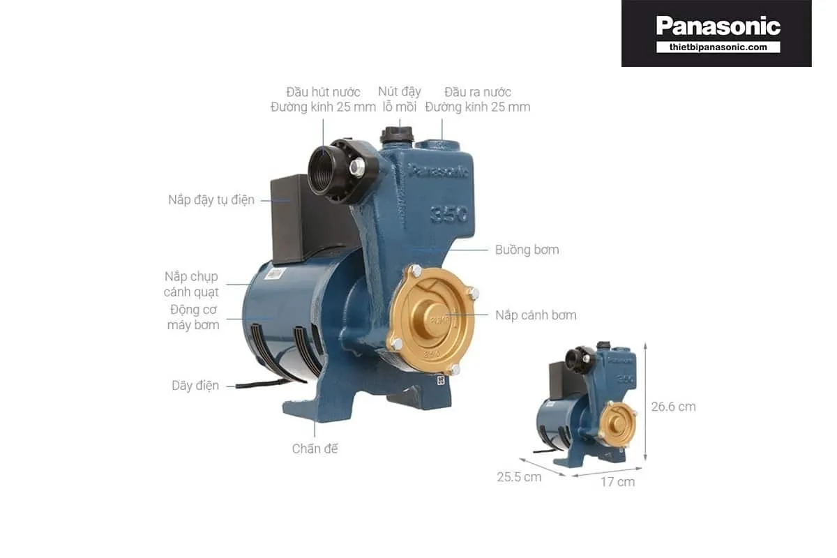 Máy bơm tăng áp Panasonic 250W