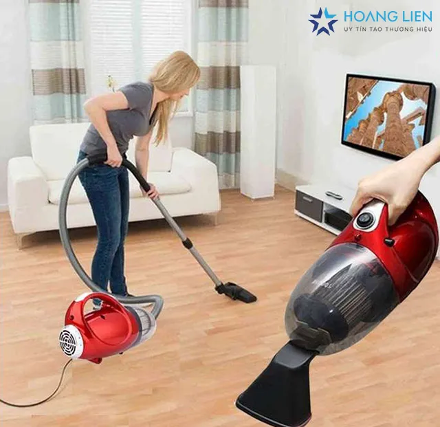 Máy hút bụi 2 chiều JK8 với thiết kế màu đỏ nổi bật