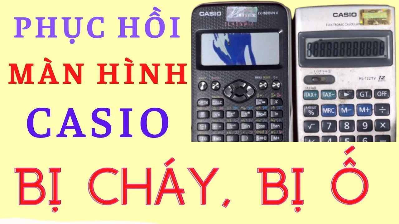 Hình ảnh chi tiết máy tính Casio FX570VN Plus, tập trung vào bàn phím và màn hình khi tìm cách sửa máy tính casio fx570vn plus bị lỗi