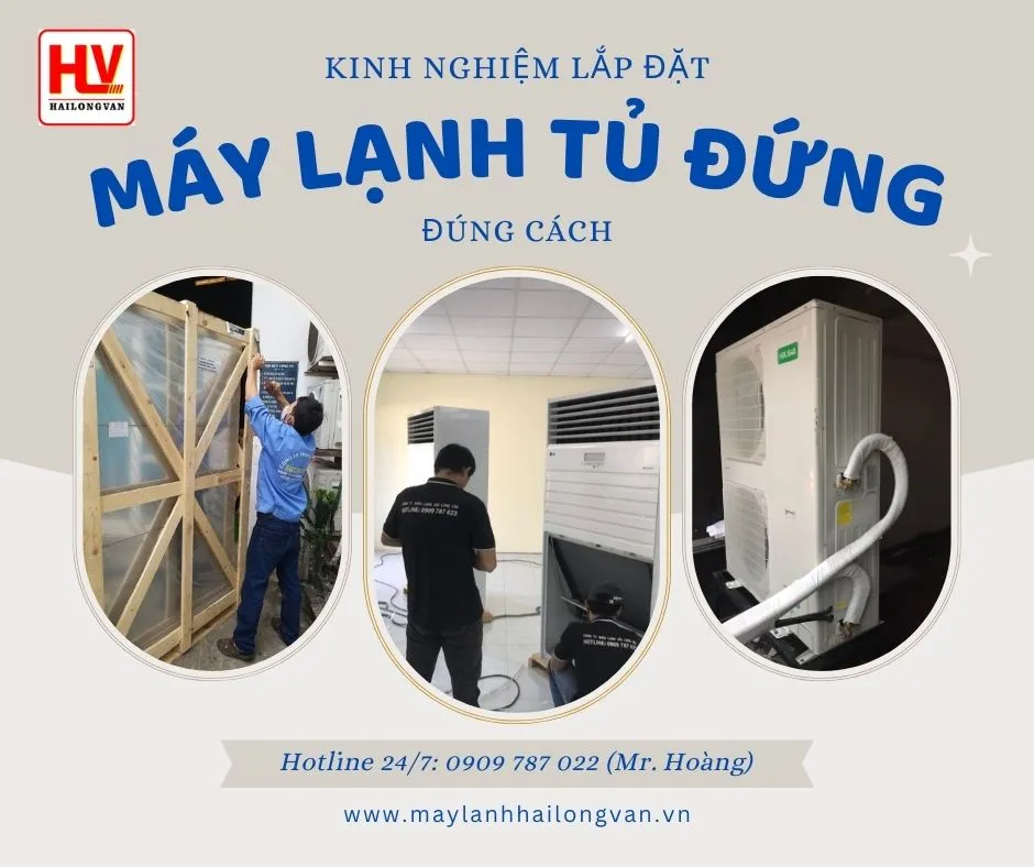 Khảo sát vị trí lắp đặt máy lạnh tủ đứng