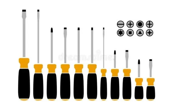 Hình ảnh tua vít đầu Phillips với bốn cạnh chéo