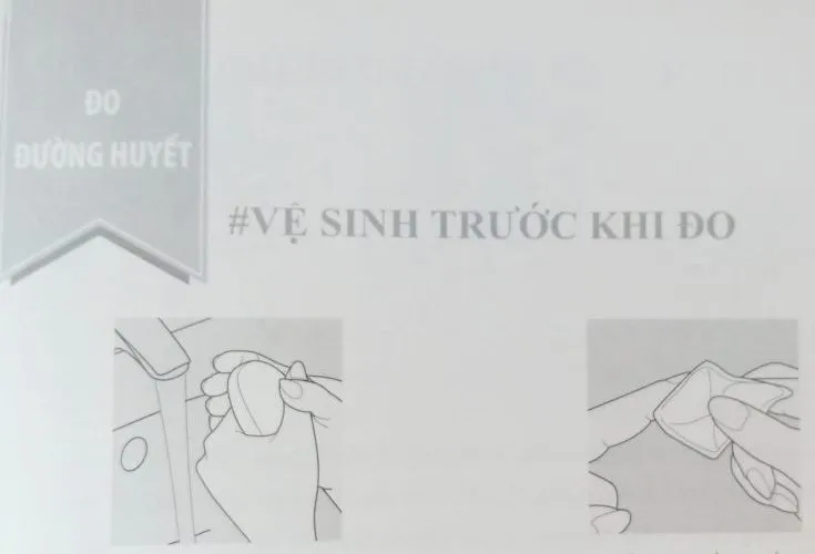 Vệ sinh tay kỹ lưỡng trước khi sử dụng máy OGcare để đảm bảo kết quả đo đường huyết chính xác.