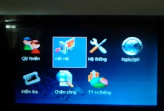 Chọn mục Kết nối để cấu hình các thông số cần thiết cho Ronald Jack X628C.