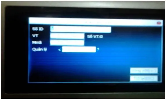 Cửa sổ đăng ký thông tin chi tiết cho nhân viên mới trên máy chấm công Ronald Jack X628C.