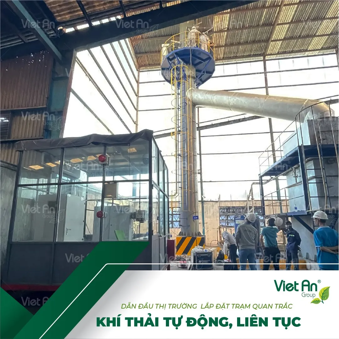 Trạm lắp đặt quan trắc tự động khí thải công nghiệp tiên tiến