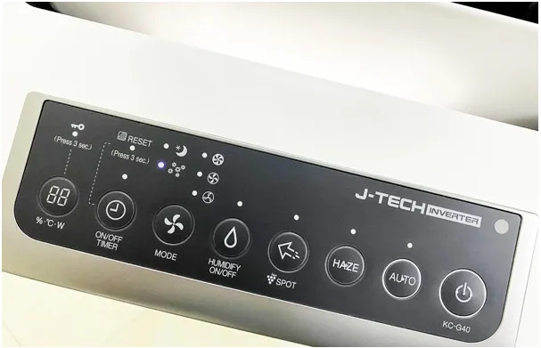 Kích hoạt các chức năng bổ trợ như tạo ion, bù ẩm trên máy lọc không khí Sharp