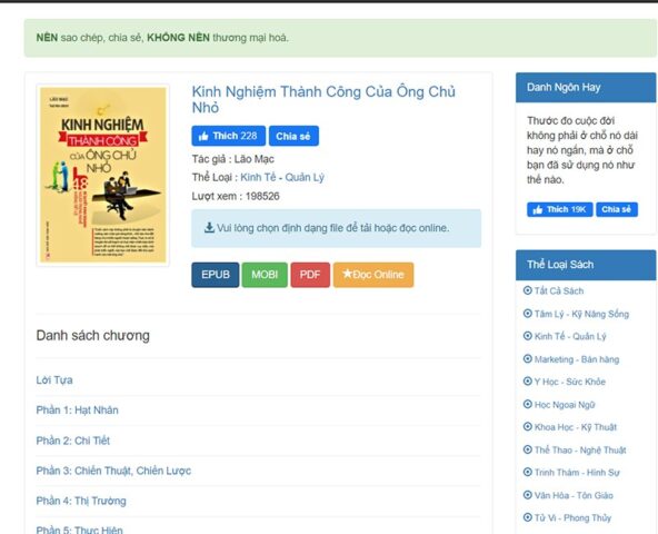 Truy cập một Ebook bất kỳ để mở bằng EPUBReader