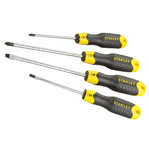 Bộ sưu tập các loại tua vít với nhiều kích cỡ và đầu vặn khác nhau, minh họa tầm quan trọng của việc chọn đúng dụng cụ cho mỗi loại ốc vít.