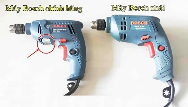 Máy khoan Bosch giả tràn lan trên thị trường