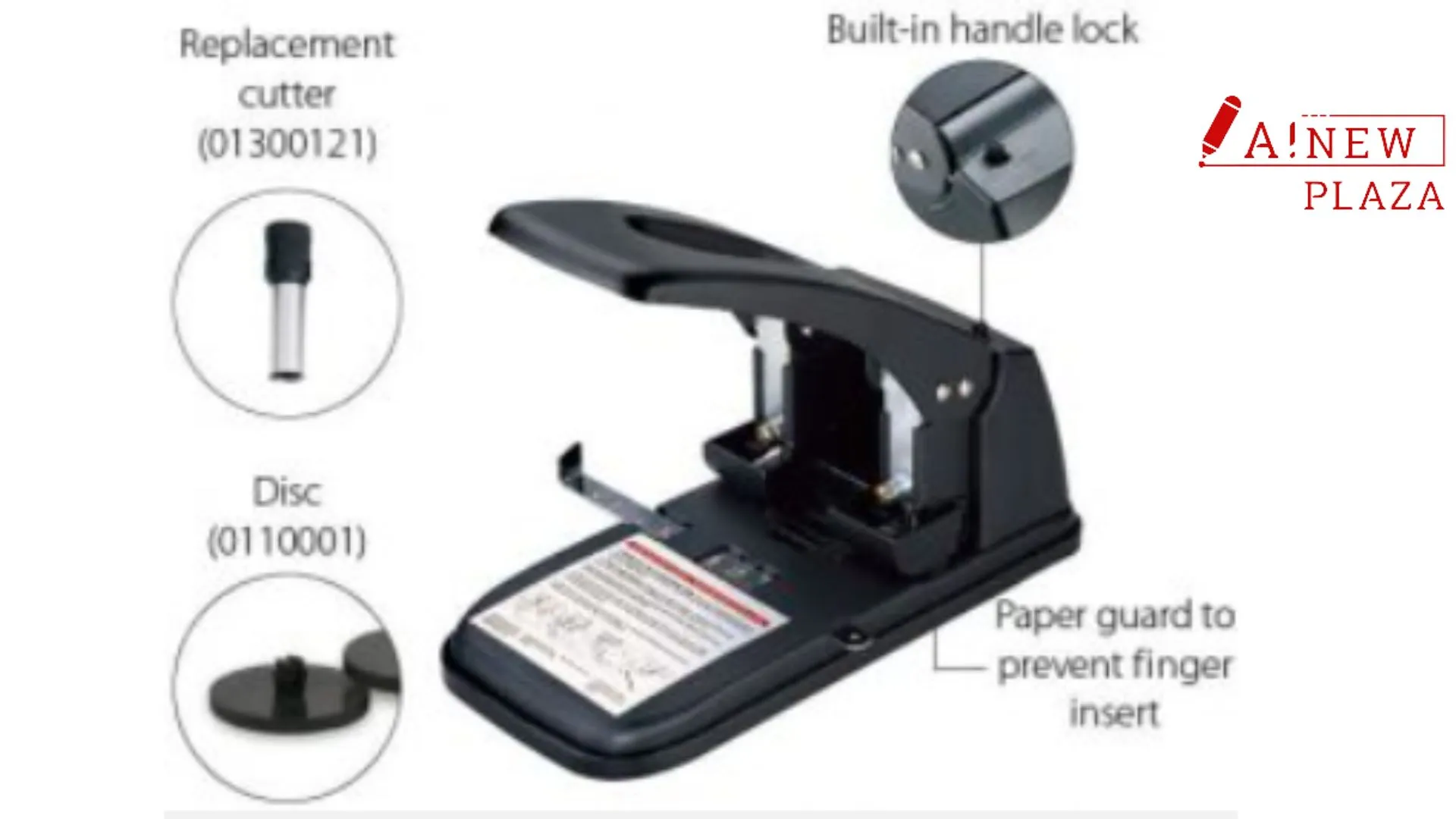 Hình ảnh máy bấm lỗ Kw-TriO 938 công suất lớn màu đen