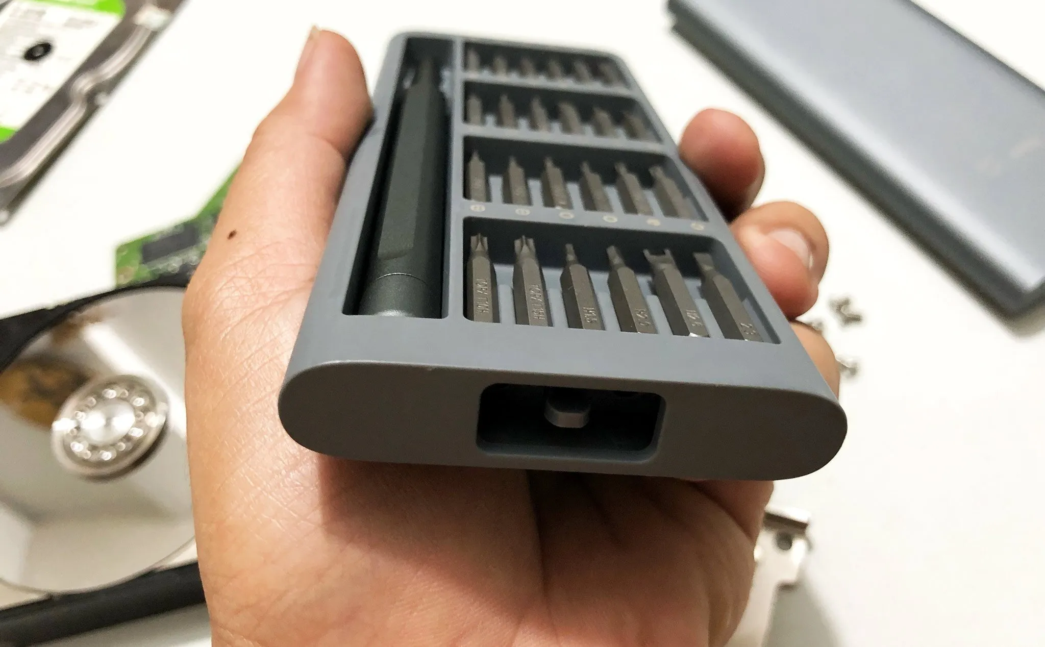 Khay đựng đầu vít của bộ tua vít đa năng xiaomi mijia wiha có từ tính