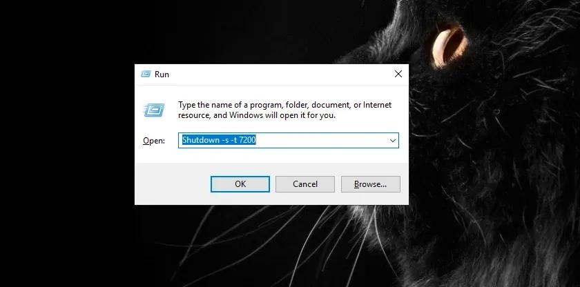 Nhập lệnh shutdown -s -t vào hộp thoại Run để cài chế độ tự tắt máy tính