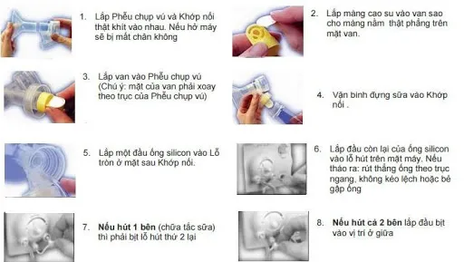Hướng dẫn lắp ráp máy hút sữa Medela Pump dễ hiểu