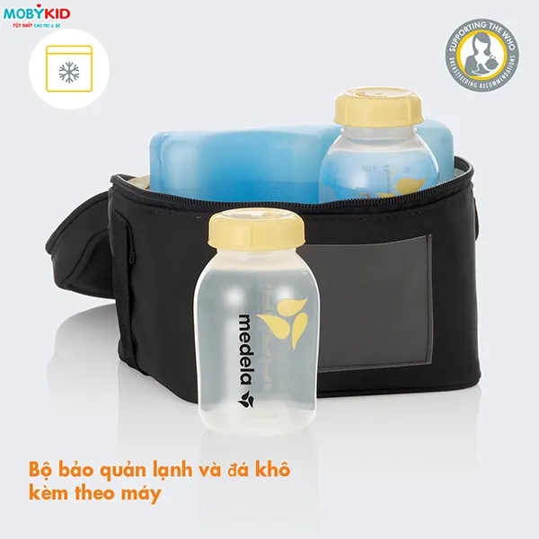 Bộ bảo quản lạnh và đá khô kèm theo máy Medela Pump