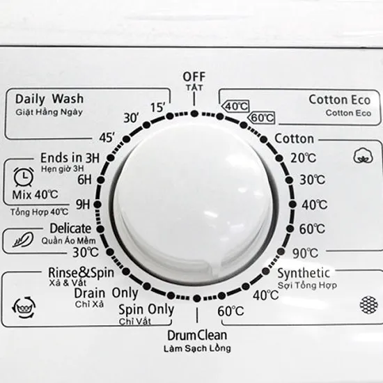 Cài Đặt Các Thông Số Giặt