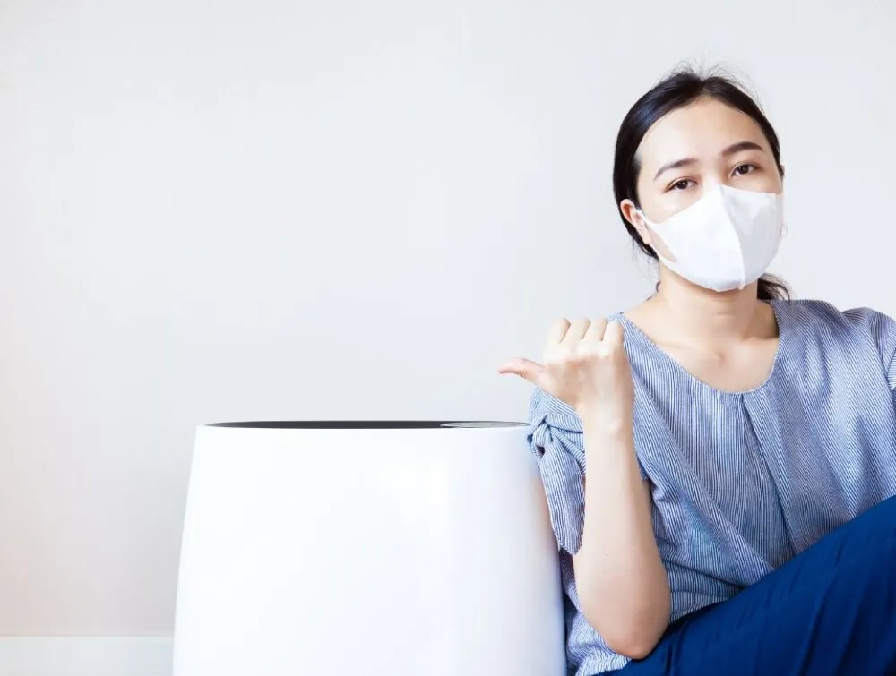 Vị trí đặt máy lọc không khí trong phòng được bố trí hợp lý để tối ưu luồng không khí và hiệu quả lọc