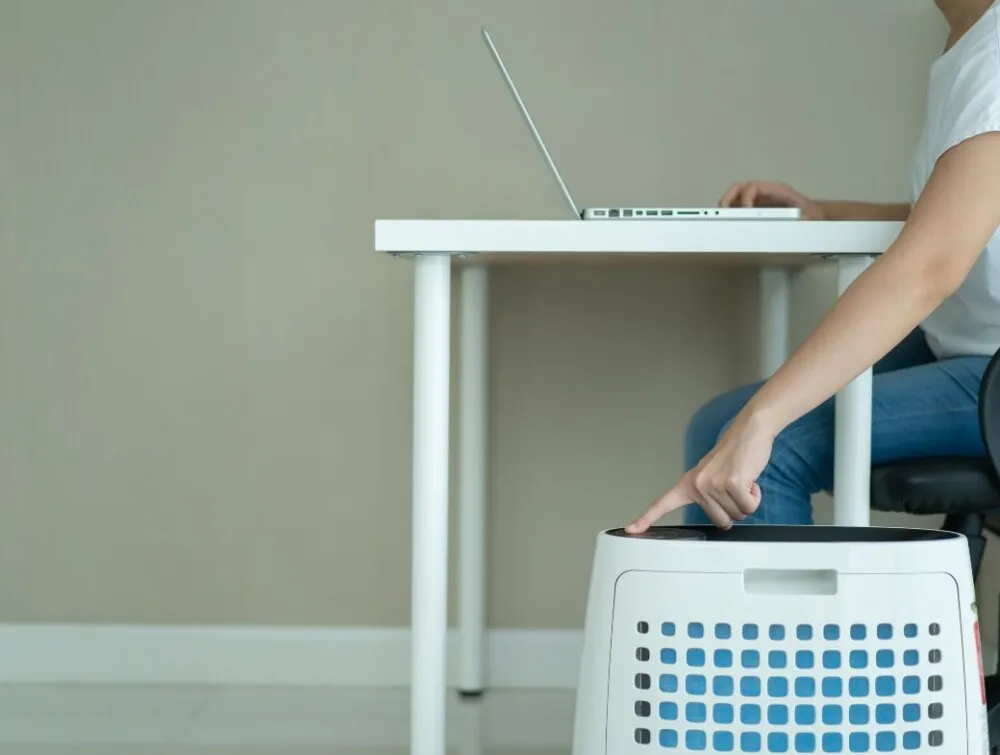 Tính năng khóa trẻ em trên máy lọc không khí được kích hoạt để ngăn chặn trẻ nhỏ tác động, đảm bảo an toàn