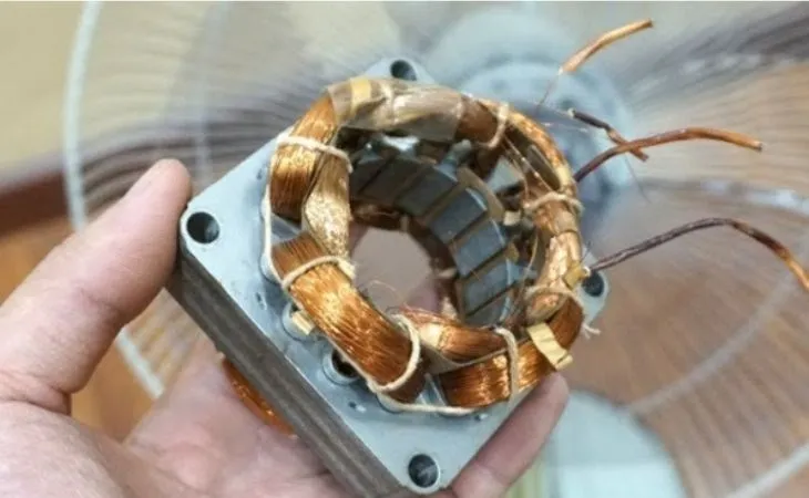 Ngăn ngừa cháy cuộn dây bằng cách lắp quạt tự ngắt khi đổ