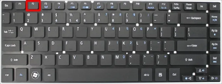 Bạn nhấn ngẫu nhiên một phím từ F1 đến F12