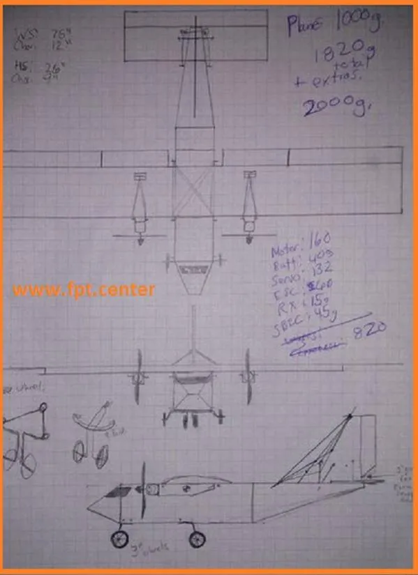 Cấu trúc thân và đuôi máy bay điều khiển từ xa đang được lắp ráp từ các tấm xốp