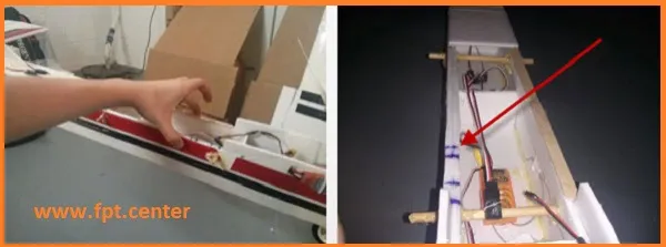 Xác định trọng tâm và vị trí gắn cánh trên thân máy bay điều khiển từ xa