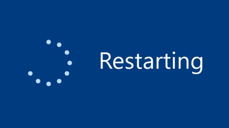 Máy tính khởi động lại để xử lí máy không mở được pdf