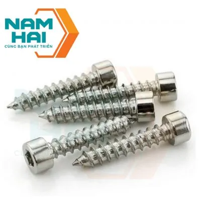 Mô tả cấu tạo chi tiết của vít inox đầu lục giác chìm DIN 912, một loại phụ kiện cơ khí chất lượng cao.