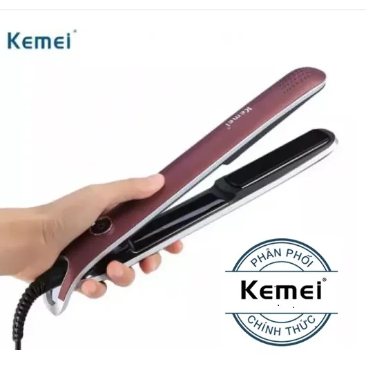 Máy duỗi tóc Kemei KM-2203 giúp bạn tạo ra những kiểu tóc đẹp một cách chuyên nghiệp.