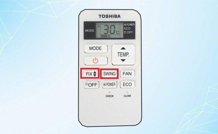 Cách điều chỉnh hướng gió máy lạnh Toshiba