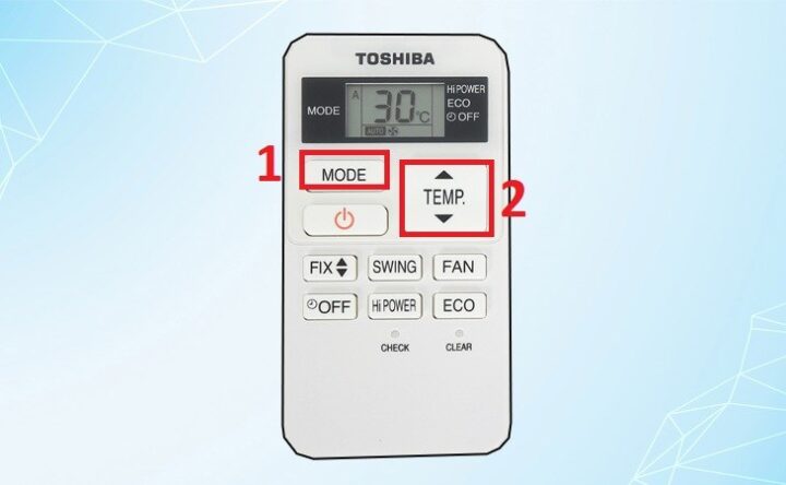 Cách bật chế độ tự động máy lạnh Toshiba