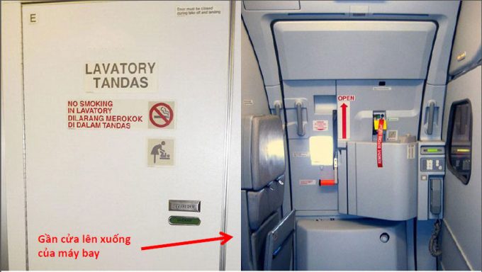 Nha ve sinh trên máy bay
