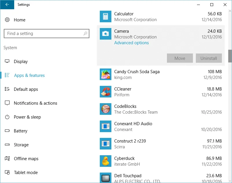 Cài đặt lại ứng dụng Camera Lifecam