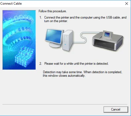 Kết nối máy in Canon IP2770 với máy tính qua cổng USB