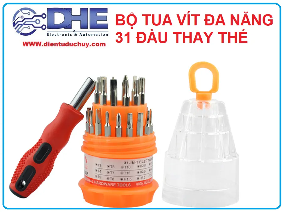 Bộ tua vít đa năng 31 đầu thiết kế gọn nhẹ